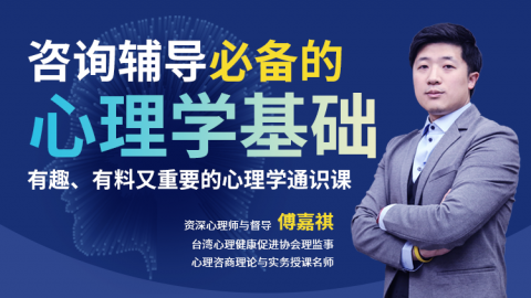 傅嘉祺：咨询辅导必备的基础心理学通识课